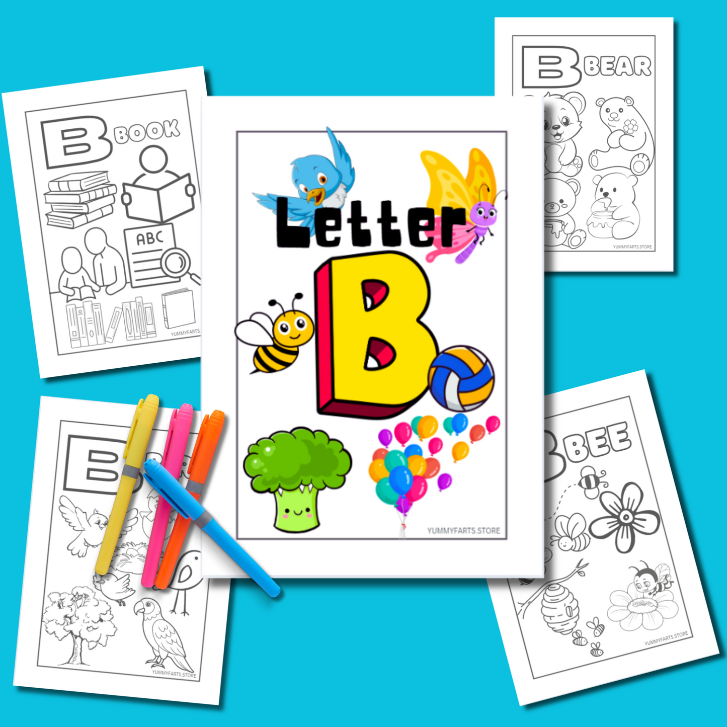 Letter B Coloring Book