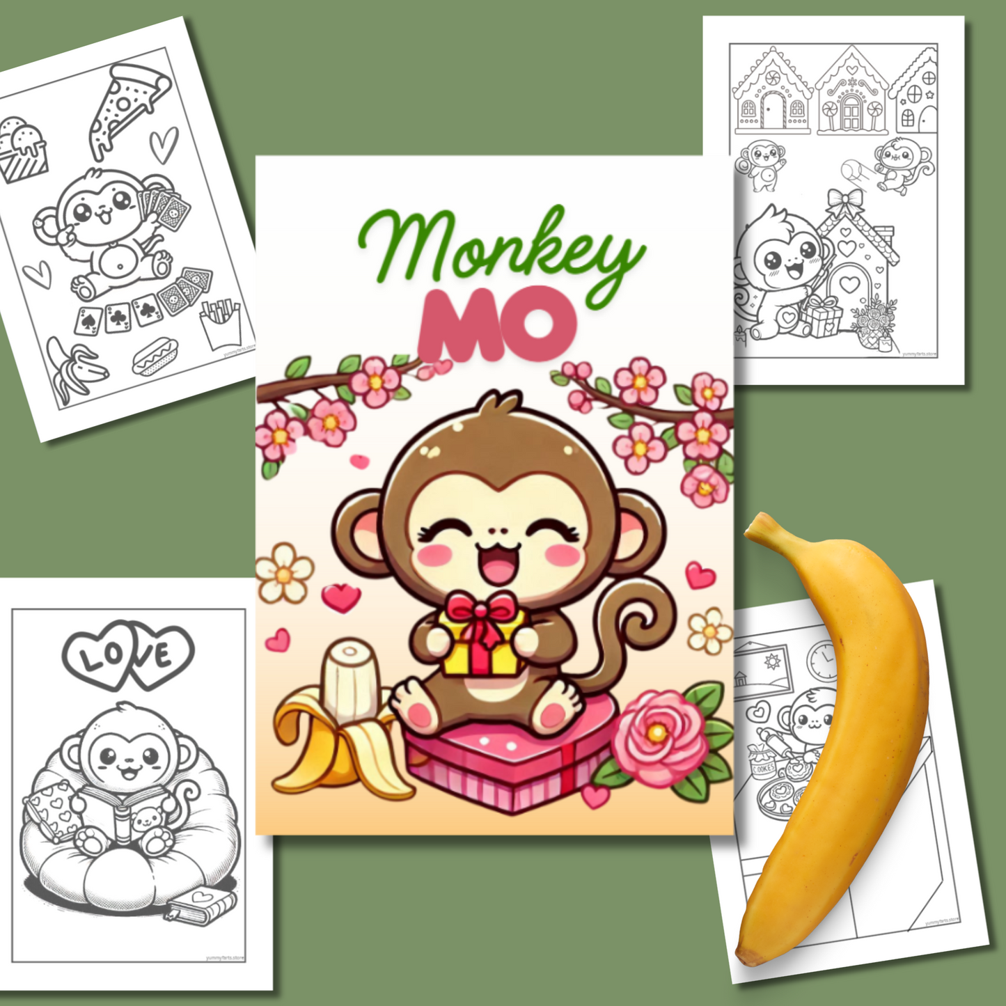 Monkey MO coloring book