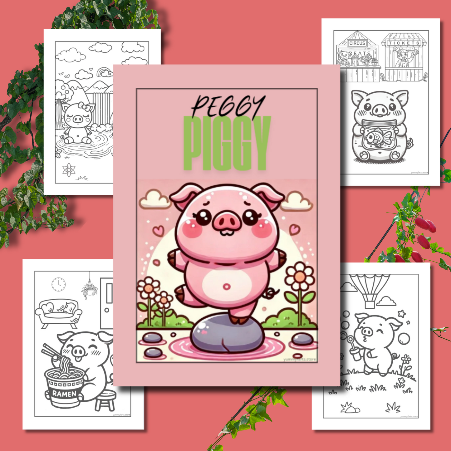 PEGGY PIGGY coloring book