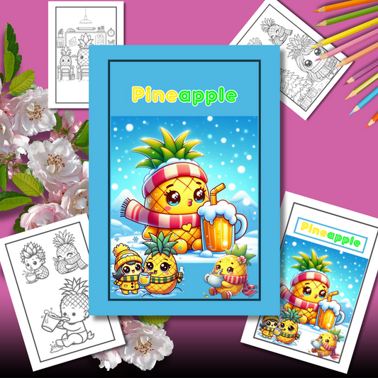 Pineapple Coloring Book